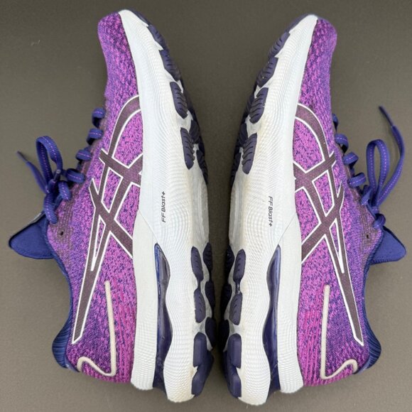 Asics Gel-Nimbus 24 Women’s Running Shoes Purple Blue Lightweight Size 8.5 Mesh - Picture 2 of 7
